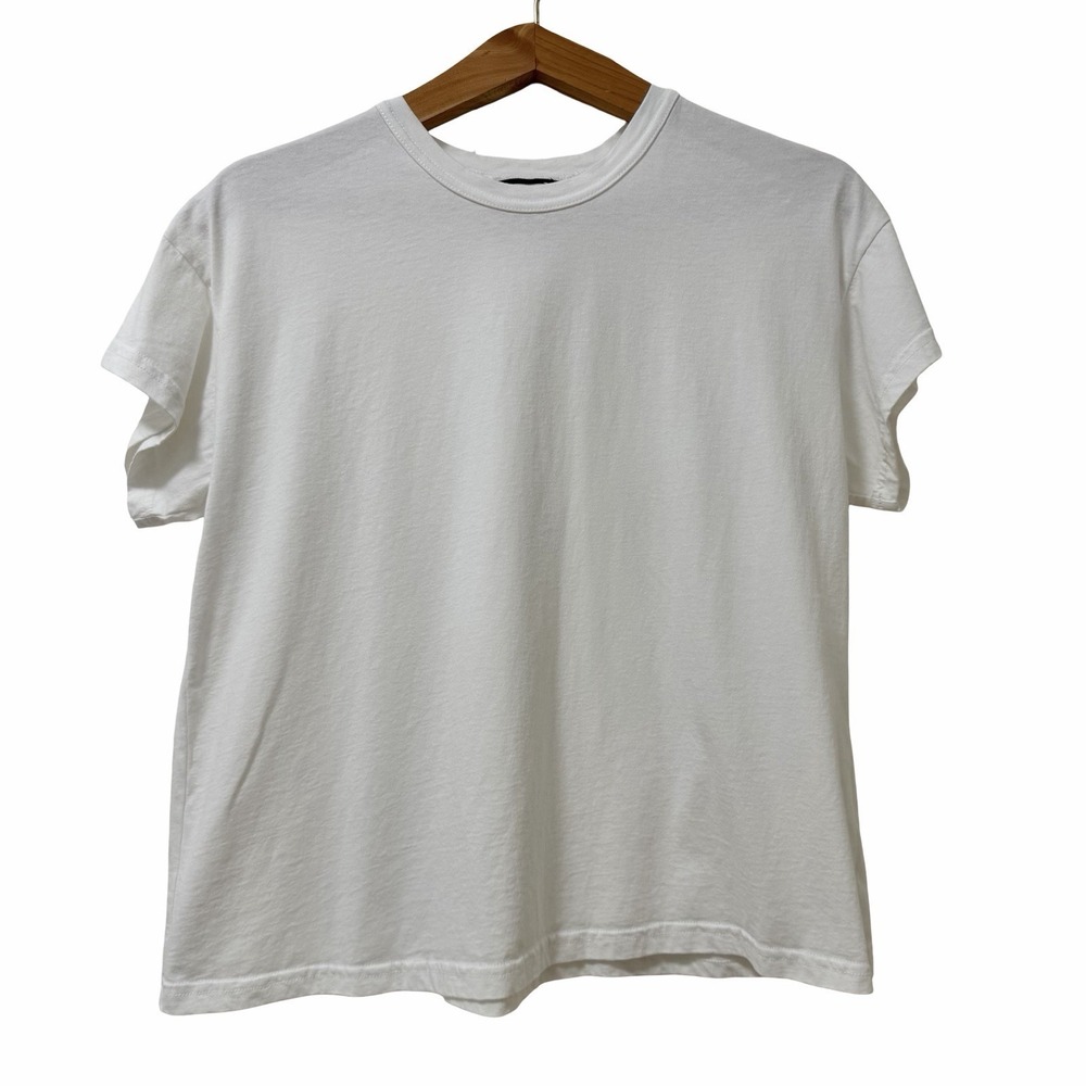 Tuckernuck Womens Paxton Boyfriend Short Sleeve T Shirt Size S White Minimalist